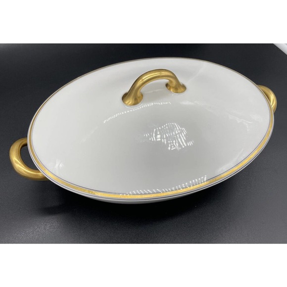 Haviland And Co. Limoges Covered Vegetable Bowl 9 1/2" Soup Tureen Casserole - Picture 3 of 13